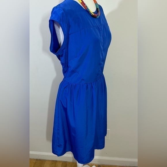 Mossimo. Sz lg dress royal blue fit & flair fully lined soft feel to the fabric - Picture 6 of 15